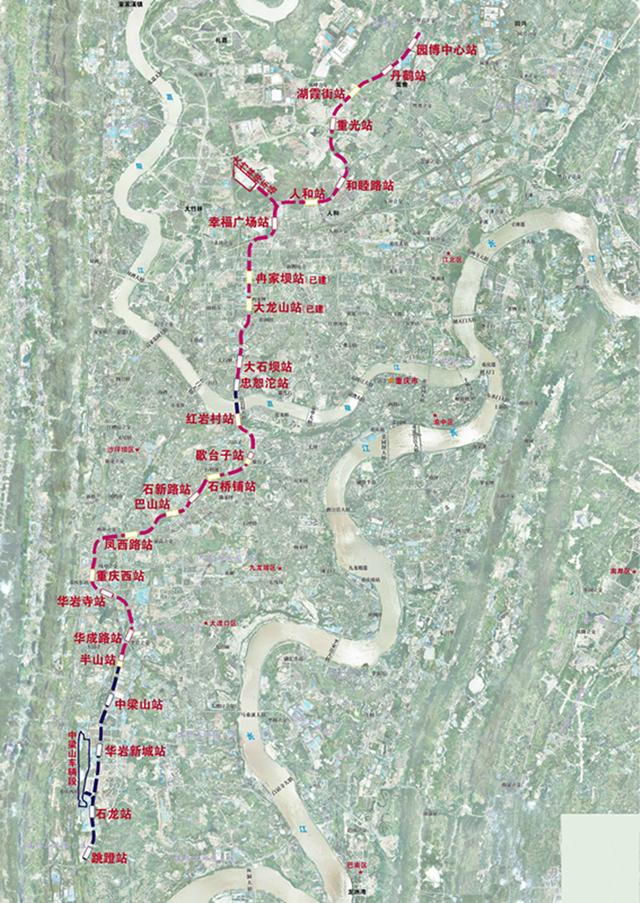 将分段运营重庆轻轨11号线线路规划图- 重庆本地宝重庆开挂了!