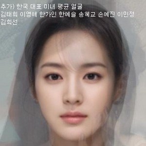 韩国女子组合平均脸型照出炉