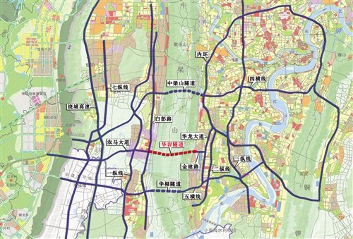 重庆内环高速地图图片