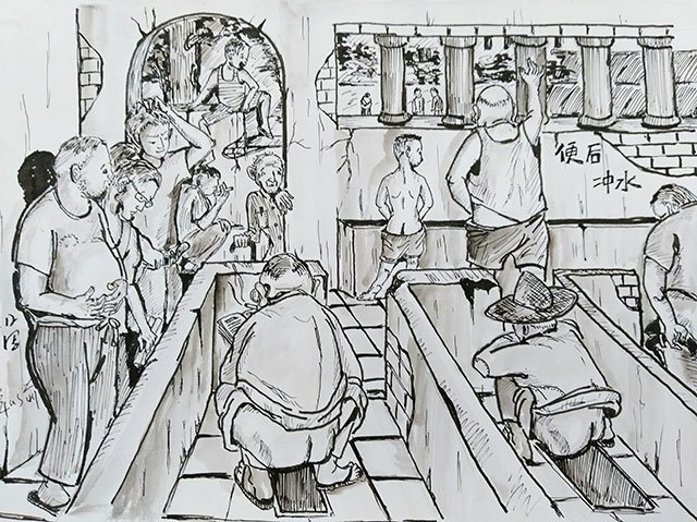 从花木掩映的天井后面，祖母端出那个黑陶罐子