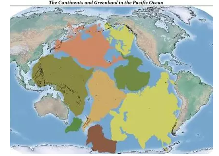 如果将所有大陆和格陵兰岛都放到太平洋中