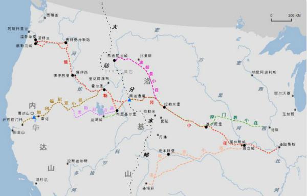 路上的美国史︱西进运动的主干线:俄勒冈小径