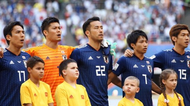 2018世界杯日本队迎战哥伦比亚赛前合影 2018世界杯日本队迎战哥伦比亚赛前合影