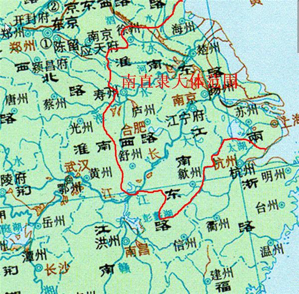 南京降为留都,管辖区域相应改为南直隶(今安徽省,江苏省与上海市),遂图片