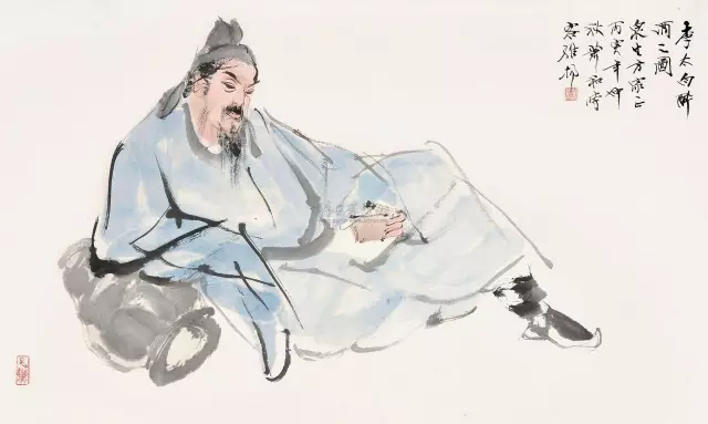 李白醉酒图