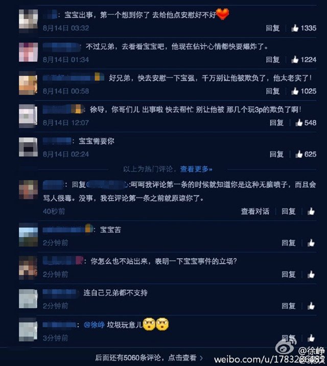 徐峥微博截图 那些习惯于网上发泄、谩骂的大多数才是社会的主流
