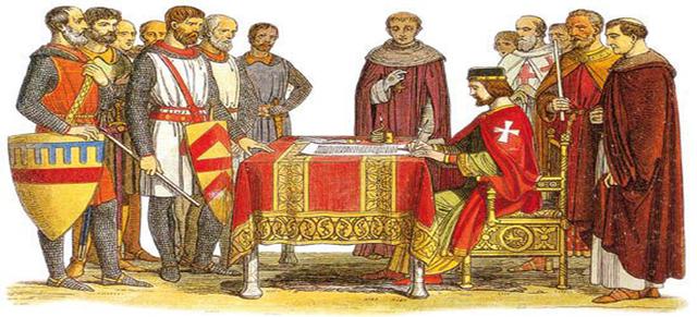 英国《大宪章》的签署本质上反应了哪两个阶级的斗争答:1215年,在大