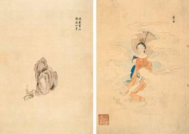 灵石与绛珠仙草(左),警幻仙子(右) 经历过磨难的人,对于世事比纨绔子弟看得更透彻