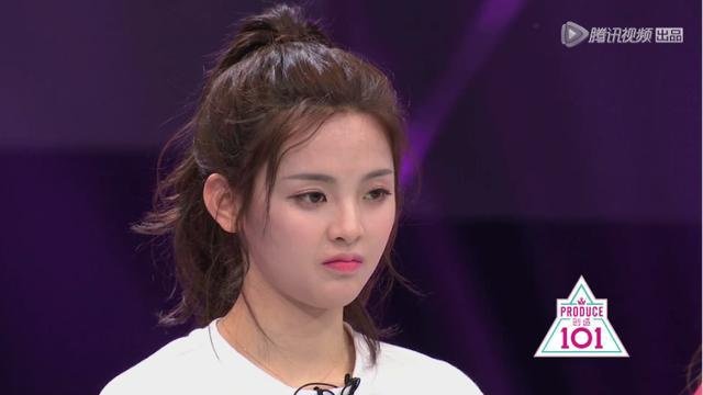 創造101中楊超越的「破功」