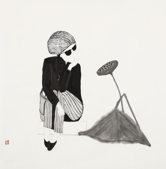 在这样的画作面前,我们可以安静下来,学会沉默与自省,回望与怀思.