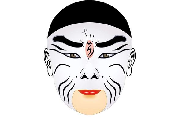 包公脸谱和曲谱的区别_包公脸谱(3)