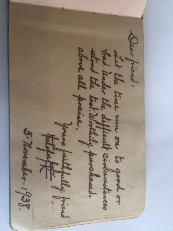 淞沪会战留言本中埋藏的师生身影