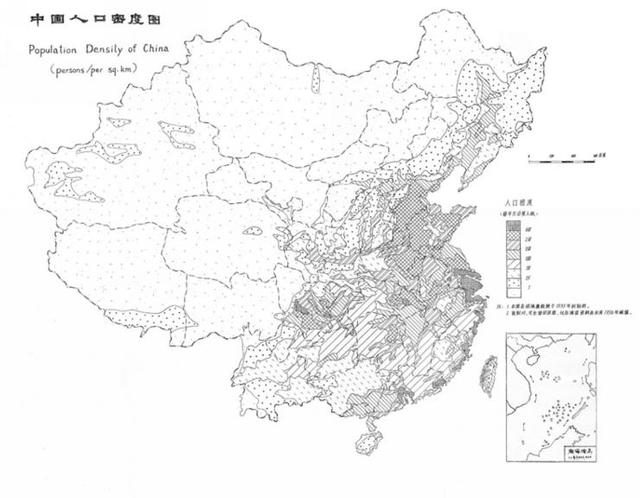中国人口密度分布图_人口密度 中国