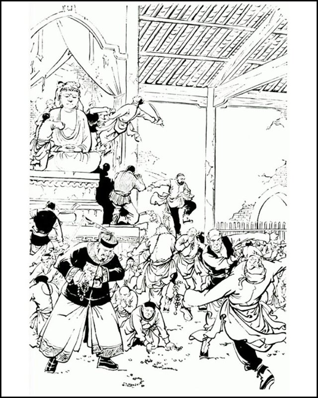 《連城訣》第十一章插圖 唐人詩集可以藏一套劍法,也可以藏一座園林