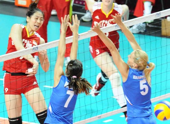 2011<em>世界女排大奖赛总决赛</em> 中国2-3塞尔维亚_