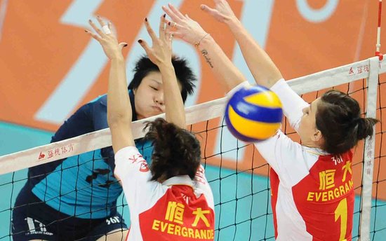 361°<em>中国女排联赛</em>冠亚军<em>决赛</em>首场 上海1-3恒