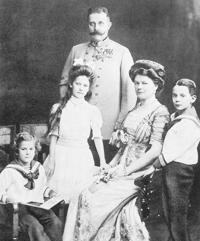 奥匈帝国皇储弗朗茨·斐迪南大公一家，1910