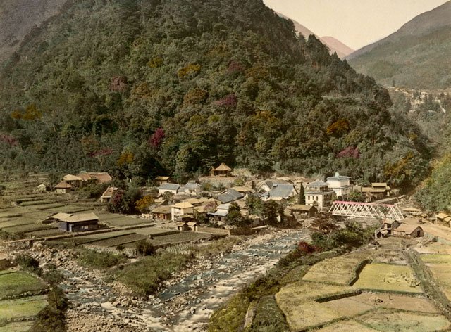 1890年的箱根汤本温泉 东京文学地图:箱根