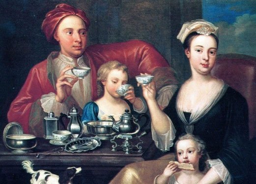 1725年,一个英国家庭的下午茶时光 1725年,一个英国家庭的下午茶时光