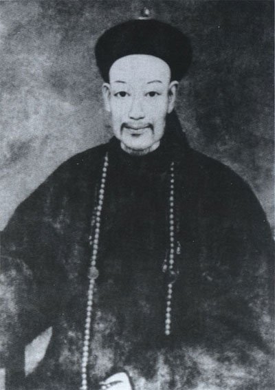 清人绘《胡林翼像》 清人绘《胡林翼像》