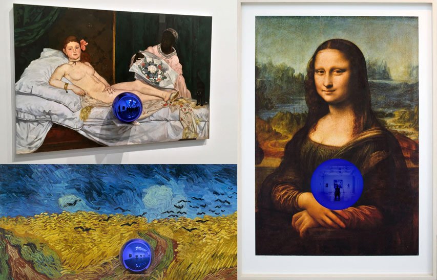 《凝视球绘画》(Gazing Ball Paintings)系列部分作品 《凝视球绘画》(Gazing Ball Paintings)系列部分作品