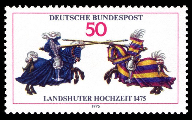 1975年发行的兰茨胡特婚礼500周年纪念邮票