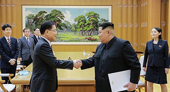 金正恩接见文在寅访朝特使团 金正恩接见文在寅访朝特使团