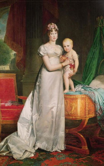 玛丽·路易丝皇后，她和拿破仑的儿子罗马王