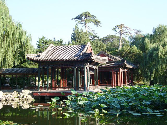 北京颐和园中的谐趣园(贾B自摄) 运河之水天上来