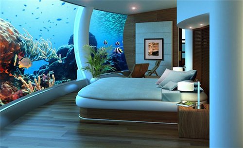 与鱼群共眠 盘点世界上最美水下酒店