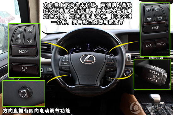 2013款雷克萨斯LS600hL 重点图解