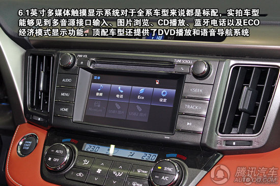 丰田RAV4 2.5L AT四驱豪华版 重点图解