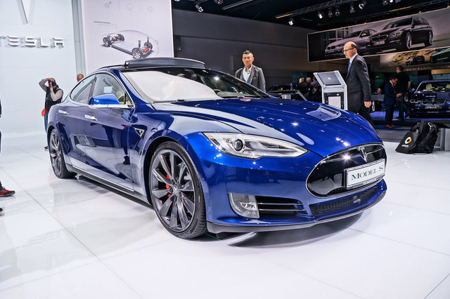 特斯拉MODEL S_2015法兰克福车展实拍