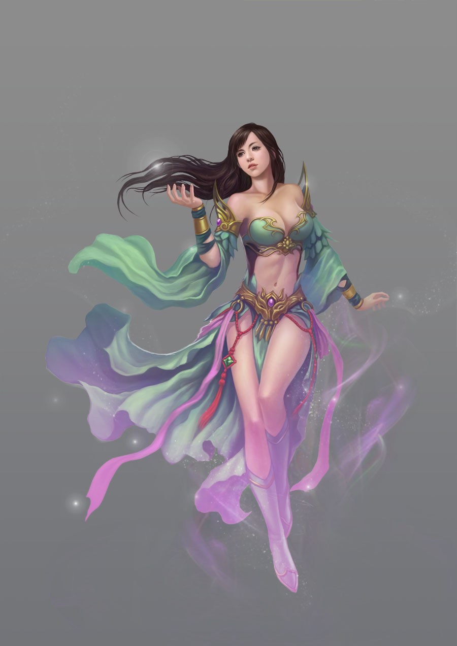 <em>古装</em>手绘<em>美女</em>图片