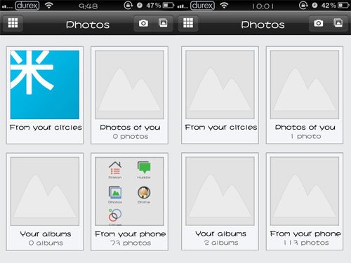 支持图片分享 Google+客户端iPhone版体验