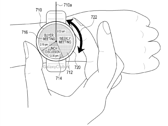 三星智能手表专利曝光 通过圆环进行界面操控