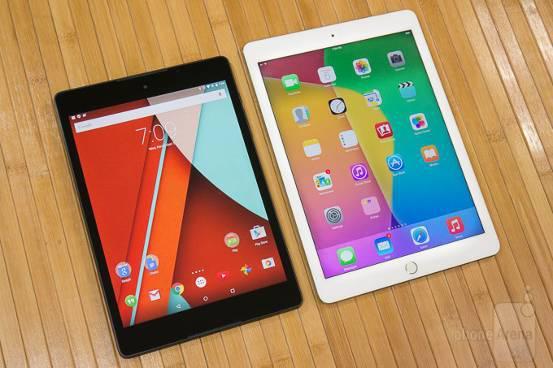 Nexus 9 PK iPad Air 2 操作系统之间的对决