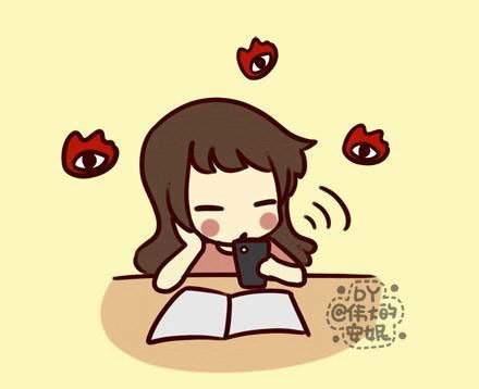 上课玩大学?搞笑漫画聊天手机还原美女狼状态图漫画与恶图片