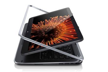 Dell XPS 12 Laptop Does Flips To Try to Be A Thick Tablet 