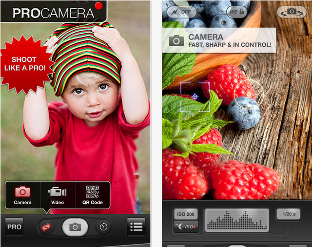不蒙你 iOS平台最好的拍照类应用ProCamera