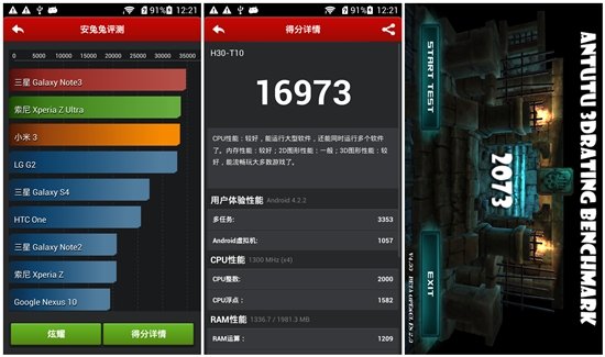 华为荣耀3c评测:红米最强对手 性价比不俗