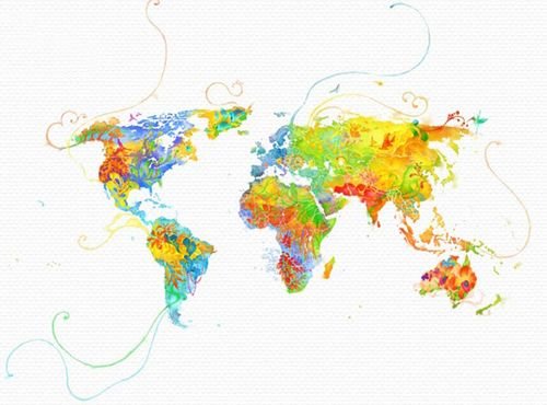 40个充满创意的世界地图