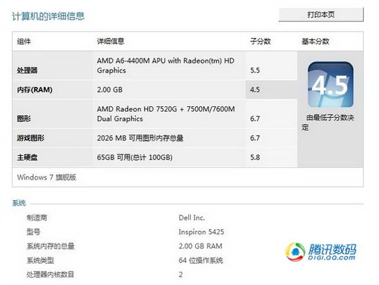 戴尔M421R笔记本评测 配二代APU显示性能出色