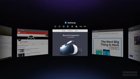 三星为虚拟现实设备Gear VR发布优化浏览器