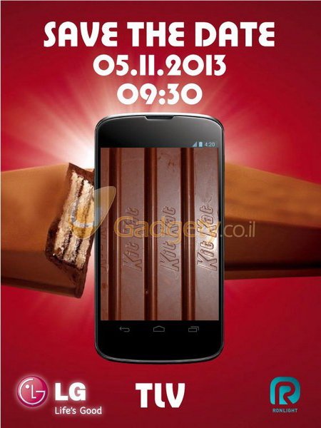 邀请函曝光 谷歌Nexus 5或11月5日发布