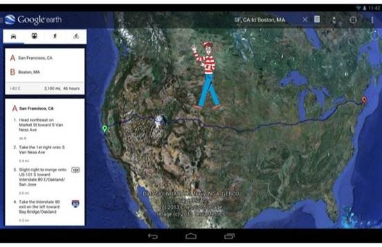 Android版谷歌地球更新 首次将街景引入移动平台