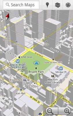 离线加3D 谷歌地图5.0手机版正式发布(2010-1