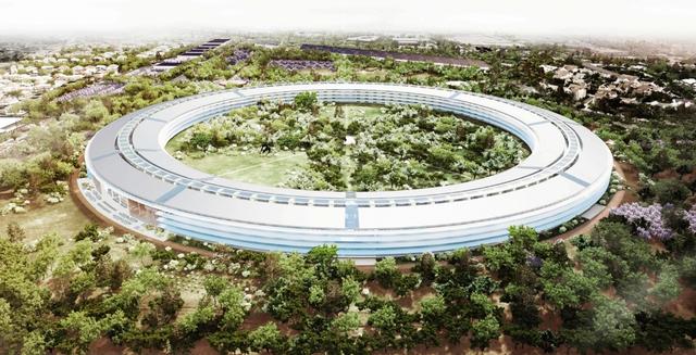 苹果新总部命名苹果公园 里面有一座乔布斯礼堂_数码_腾讯网