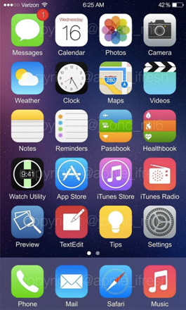 iWatch可期 iOS 8新截图曝光有手表专属应用