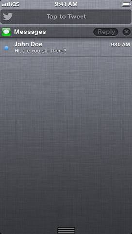 iOS 7概念设计曝光:锁屏界面可编辑短信